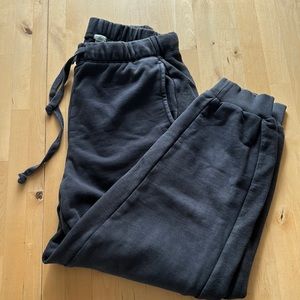 aerie distressed gray sweatpants